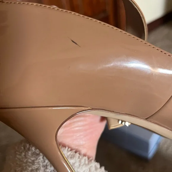 Sam Edelman Chic Tan Heels with Strap - Picture 4 of 4